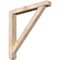 Ekena Millwork Traditional Craftsman Smooth Bracket w/ Offset Brace, Douglas Fir, 5 1/2"W x 40"D x 40"H BKT0604X40X40TRA04SDF - alternate 1